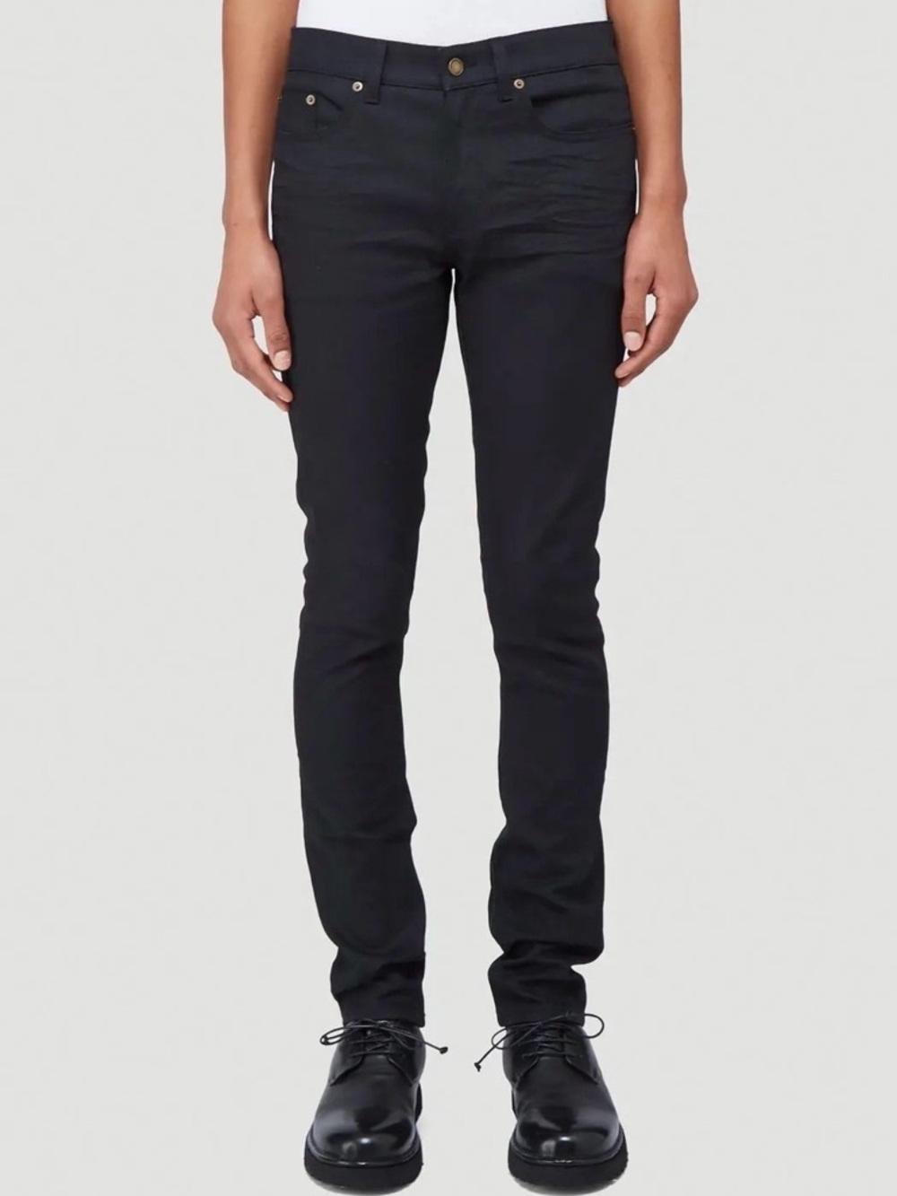 Saint Laurent DO2 Skinny-Fit Jeans Black SS20